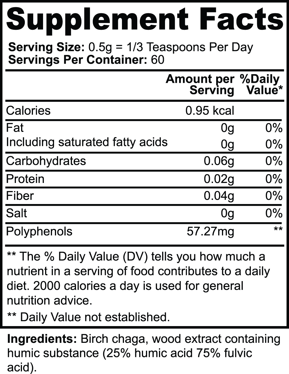 BIRCH CHAGA - Microbiome Wellness Powder